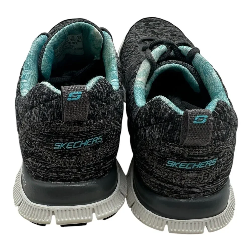 Skechers Flex Appeal 2.0 Running Shoes Women's 6 Gray Sneakers Lite-Weight 12074